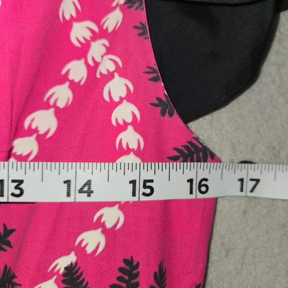 Vtg Naupaka Hawaii Size 7 Dress Off Shoulder Collar Aloha Vacation Beach Luau - Picture 11 of 15